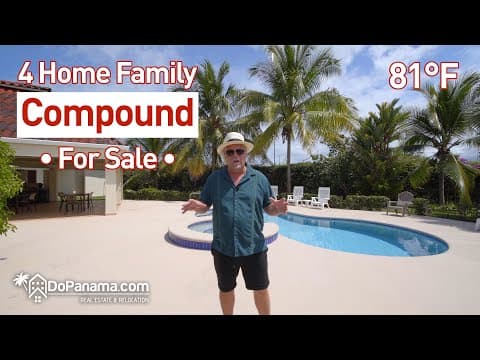 4 Home Family Compound For Sale, Santa Clara, Panama