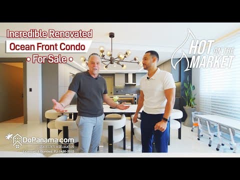 🔥 HOT ON THE MARKET! 🔥Incredible Renovated Ocean Front Condo For Sale, Panama
